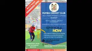 Admission Open for Mumbai Cricket Club Bhandup Branch