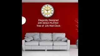 Diviniti's 24K GOLD-PLATED CUSTOMIZED WALL CLOCKS 🕒 made with SWISS technology