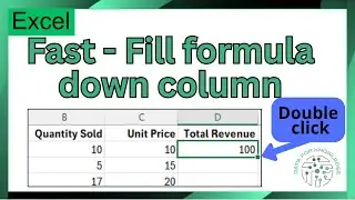 Как быстро скопировать формулу в столбец Excel (приём с двойным щелчком)