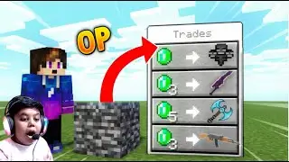 Minecraft but block trade op items#viral #minecraft #video