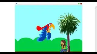 how to make sprite fly in scratch |  flying parrot  | animation in scratch  | scratch in hindi