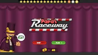 Papa's Freezeria Deluxe - Papa's Raceway [3rd Mini Game] [All Medals]