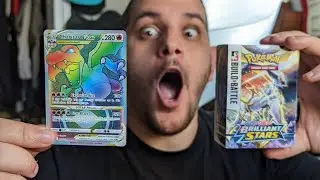 Pulled the Hardest card From Brilliant Stars! Rainbow Rare Charizard VSTAR!