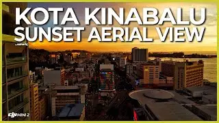 Drone Sunset View of Kota Kinabalu #kotakinabalu #sunset #djimini2