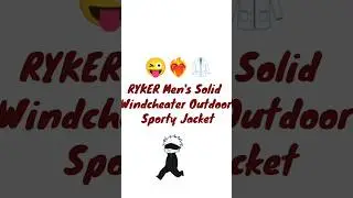 RYKER Men's Solid Windcheater Outdoor Sporty Jacket link in 👇