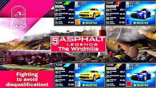 Switch Asphalt 9: Legends G12, 4P local splitscreen on The Windmills, Camaro LT Chevrolet!
