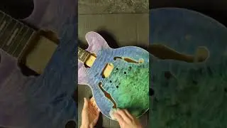 Trying a water based varnish to finish a guitar 🤔