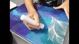 Embellishing Fluid Art with MessyEverAfter a Modern Craft
