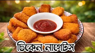 সহজ উপায়ে তৈরি চিকেন নাগেটস | How To Make Crispy Nuggets for kids Tiffin box | Chicken Nuggets