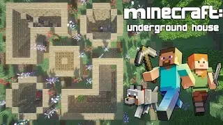 minecraft: как построить подземный дом / how to build an underground house