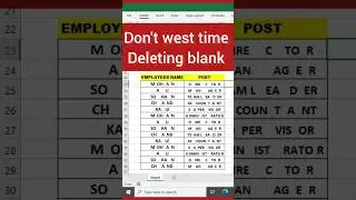 Excel Formulas Wasting Time Deleting #excel #shorts #viralshorts #trendingshorts#youtubeshort #tips