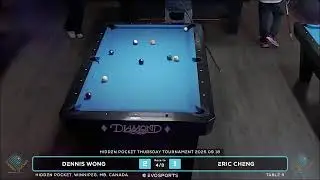 DENNIS WONG vs ERIC CHENG - HIDDEN POCKET - TABLE 9 | EvoSports