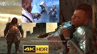 Thor Almost Kills Atreus For Killing His Son - God of War Ragnarok PS5 4K 60FPS HDR