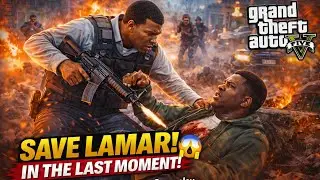 Saving Lamar in the Last Moment! 😱🔥 | GTA 5 Lamar Down Mission Gameplay