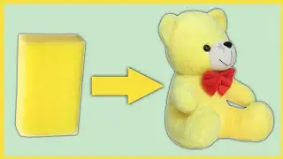 How To Make a Sponge Doll | Teddy Bears | Sponge Crafts | Easy Doll Making Video | Handmade |