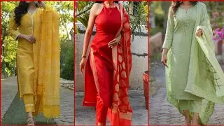 Latest Chanderi Suit with  Dupatta Designs 2022 || चंदेरी सूट डिज़ाइन || kurta set ||Kurti with pant