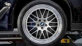 RiD R-003 다이아몬드 실버 BMW G30 550D 20인치 단조휠 장착