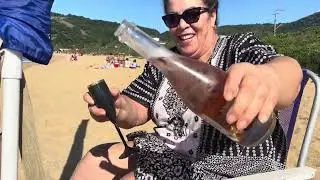 Am Strand in der Nähe von Camboriú  