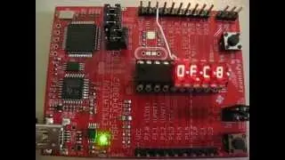 MSP430 with HP QDSP-6064 7 segment led module
