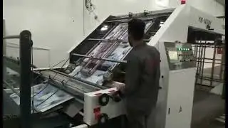 1450HS automatic flute board laminating machine with turning device