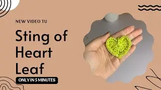 Crochet String Of Heart Leaf tutorial | beginner friendly  crochet leaf tutorial 