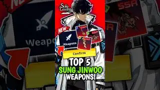 TOP 5 SUNG JINWOO SSR WEAPONS IN SOLO LEVELING: ARISE #sololeveling #sololevelingarise #sungjinwoo