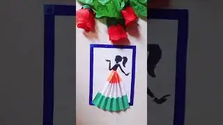 Diy a india🇮🇳 flag dress👗 using by colour papers😍 /easy to make for independence day 🇮🇳 #short