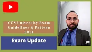CCS University Exam Pattern & Guidelines 2021 |university Exam 2021 |CCS University Exam News update