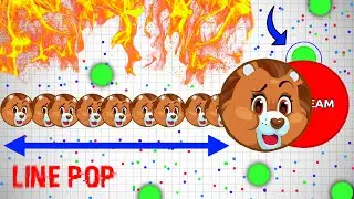 Agar.io - *NEW* LINEPOP TRICK! #UNCUT W/ ETZESTY!