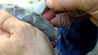 017 - 4/4 Abo Biface Indirect Percussion Flintknapping