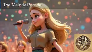 The Melody Parade👉 The Melody Parade 🎺🎵 Kids Music Adventure Song | E&K Music Studio
