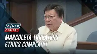 Marcoleta threatens to file ethics complaint vs Senator | ANC