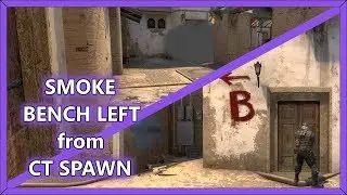 Smoke Bench Left from CT Spawn on Mirage | Counter Strike: Global Offensive