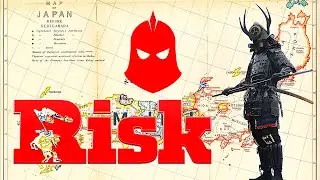 RISK JAPAN MAP TACTICS and 4 PLAYER FIXED CARDS GAMEPLAY!!