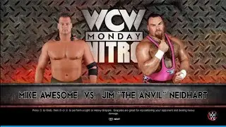 Mike Awesome vs Jim Neidhart WCW Nitro. WWE 2K23
