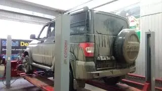 Отрегулировали схождение колёс. Поправили положение руля.