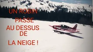 UN AVION FAIT UN PASSAGE AU DESSUS DE LA NEIGE 😍😍😍
