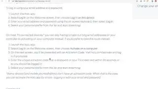 HULU ACTIVATE overview
