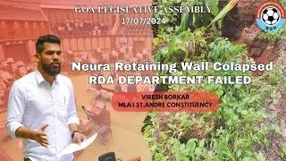 Neura retaining wall collapsed RDA Department failed.