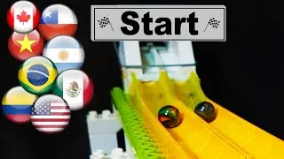 MARBLE RACE - 3 marble racing tournaments  by Fubeca's Marble Runs