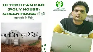 Hi tech fan pad green house, poly house