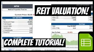 REIT Valuation on Google Sheets - How to Value a REIT!