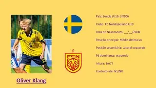 Oliver Klang | 2008 (FC Nordsjaelland | Sweden) footage vs Finland U16