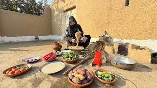 Cooking A Traditional  Village Lunch Village Life