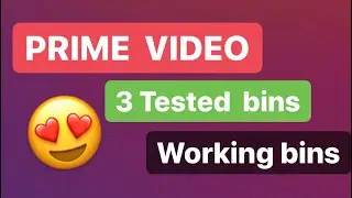 NEW WORKING BIN *3 FOR AMAZON PRIME VIDEO SMARTLINE