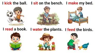100+ Daily English Sentences with Actions | Improve English Speaking & Vocabulary | Speak English