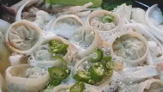 뜨끈한 만두전골은 정말 맛있어. Dumpling Hot Pot, korean traditional food