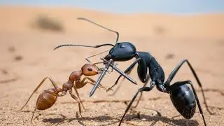 Pertarungan Semut Merah vs Semut Hitam | Aksi Penyelamatan Makanan yang Menegangkan#laguviral 