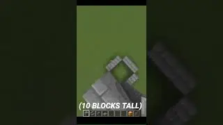 How to make a simple Castle Tower #shorts #minecraft
