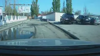Коблево 2016 вариант 2. Вид из машины на #Коблево - начало сезона 2016.